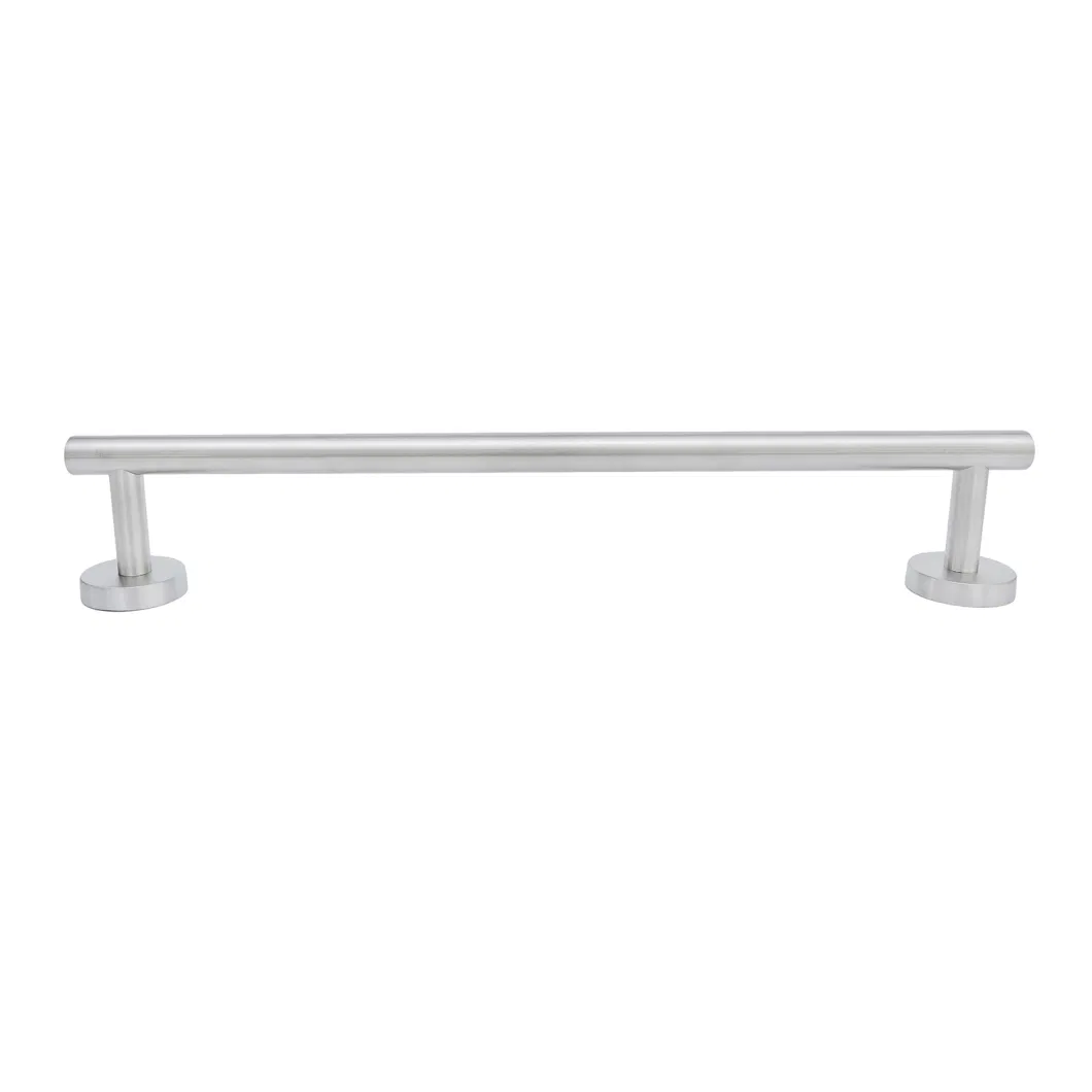 Stainless Steel 304 Little Round Base Single Bar Hotel Towel Rack Bar