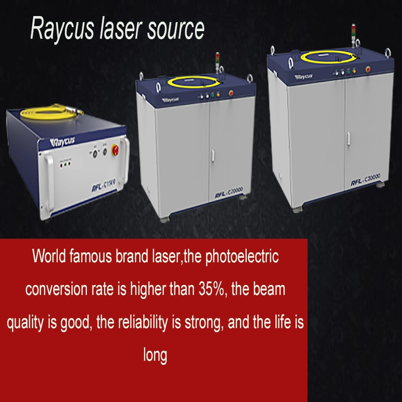 1000W Raycus Ipg CNC Metal Plate Fiber Laser Cutting Machine