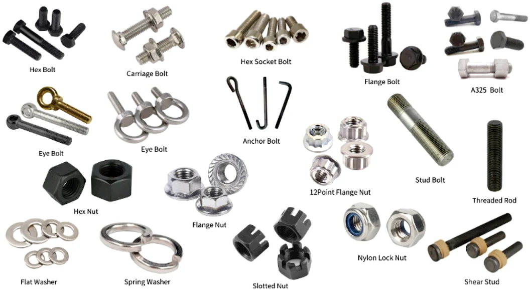 High Strength DIN 603 Carriage Bolt and Nut Grade 4.8/6.8/8.8