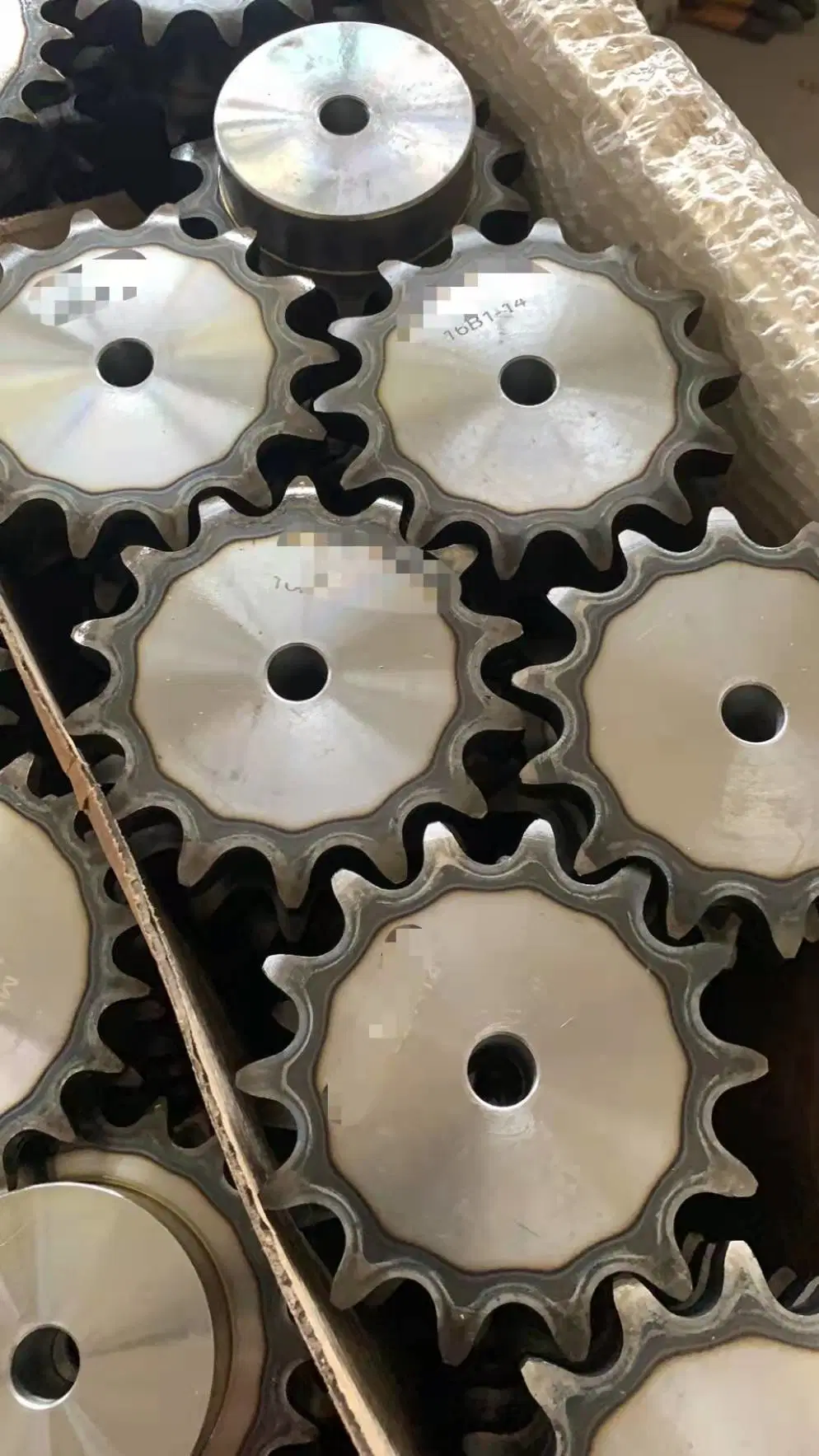 Steel C45 Plate Finished Bore Roller Chains Sprockets