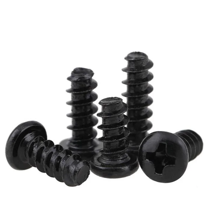 Black Cross Round Head Pan Head Cutting Tail Self-Tapping Screw GB