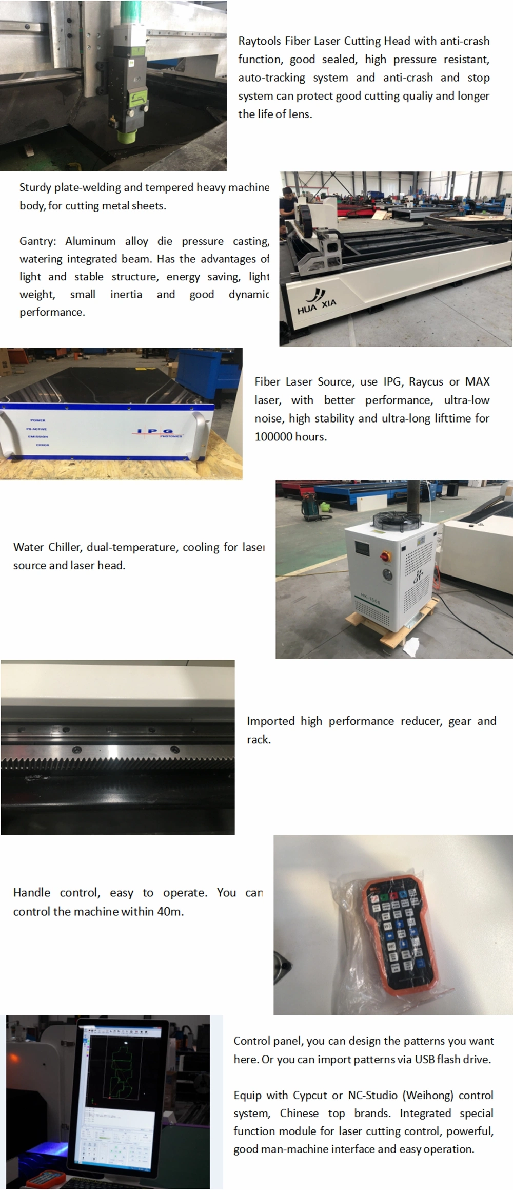 Huaxia 10mm Stainless Steel Laser Cutter Fiber Laser Cutting Machine Cost in 2023