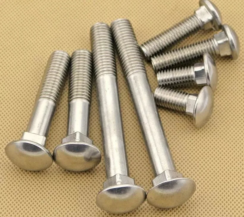 SS304 Carriage Bolt Half Round Head Square Bolt