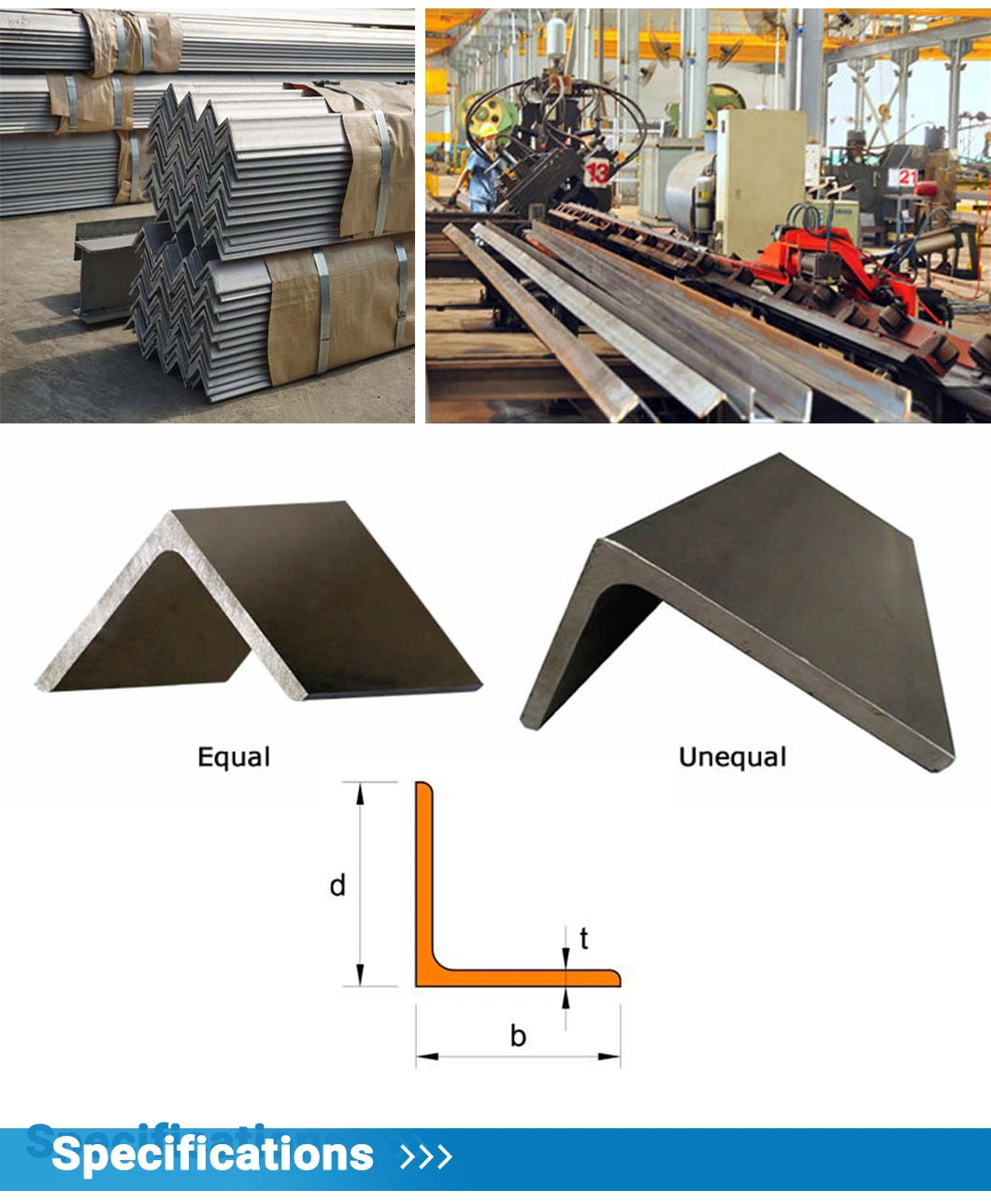 50X100 75X75 Angle Steel Angle Bar 2 Inch Angle Iron