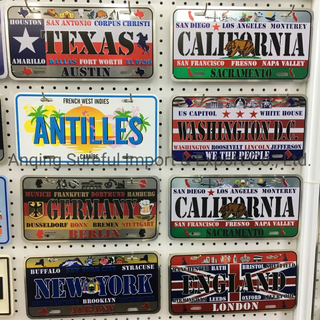 Metal License Plate Metal Plate for Decoration