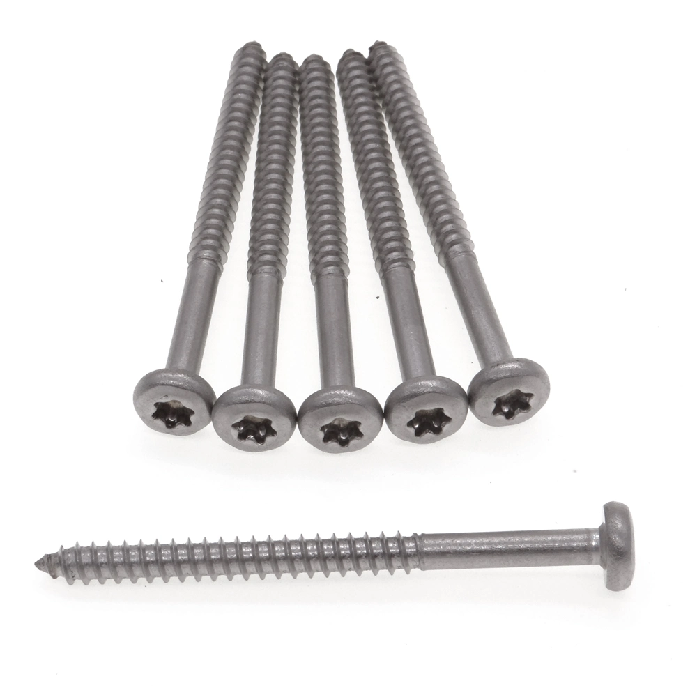 St4*50 Stainless Steel Torx Pan/Round Head Half Thread/Tooth Self-Tapping/Wood Screw