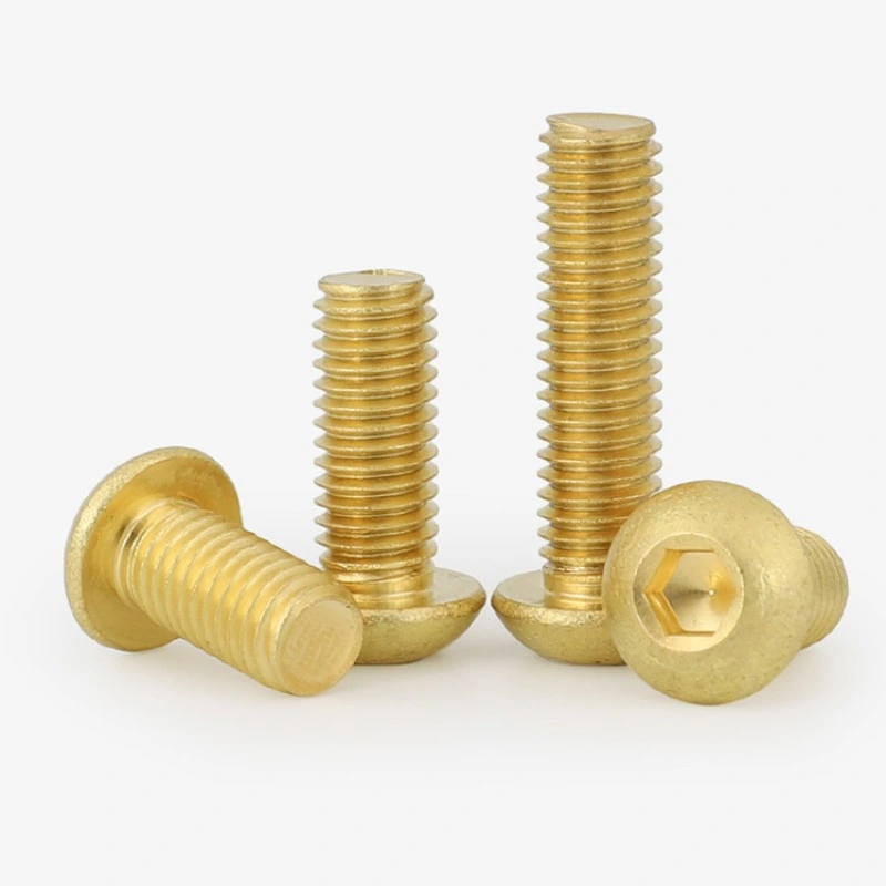 Brass Half Round Head Socket Head Cap Screw Customization of Non-Standard Copper Screws