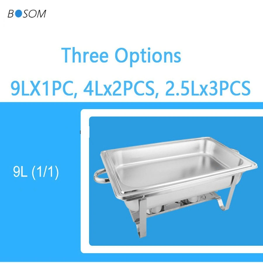 Stainless Steel Chafing Dish Alcohol Electric Heating Hotel Equipment Buffet Stove