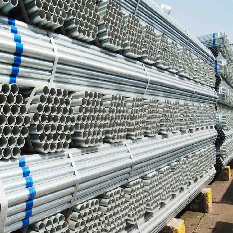 Customized 25.4mm 50.8mm Q235B Galvanized Steel Pipes Gi Round Tubes for Sale