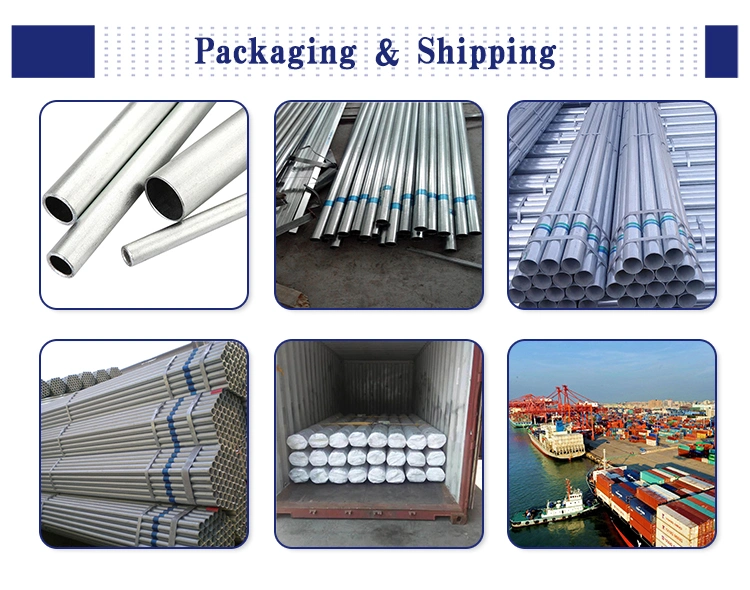 Hot DIP G550 Z30 Galvanized Mild Carbon Steel Pipe Round Square Tube