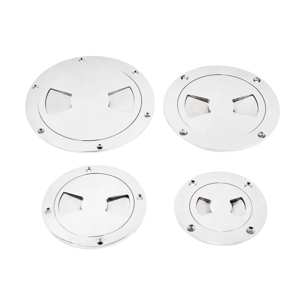 3/4/5/6 Inch Marine Boat Floor Access Panel Hatch Stainless Steel 316 Boat Round Deck Inspection Plate Hatch Kayak