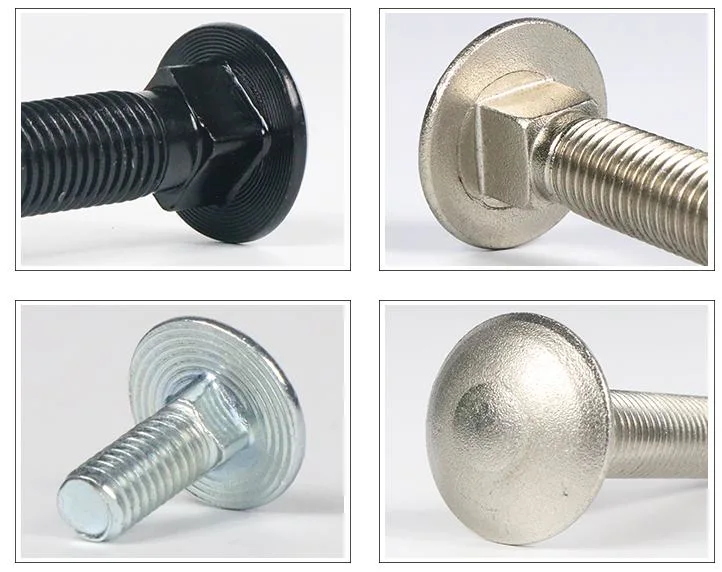 High Quality Zinc Plated Round Head Carriage Square Neck DIN 603 Bolts