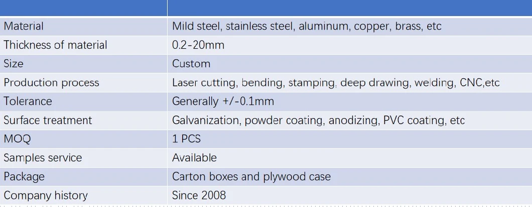 OEM Custom Frame Bracket and Base Sheet Metal