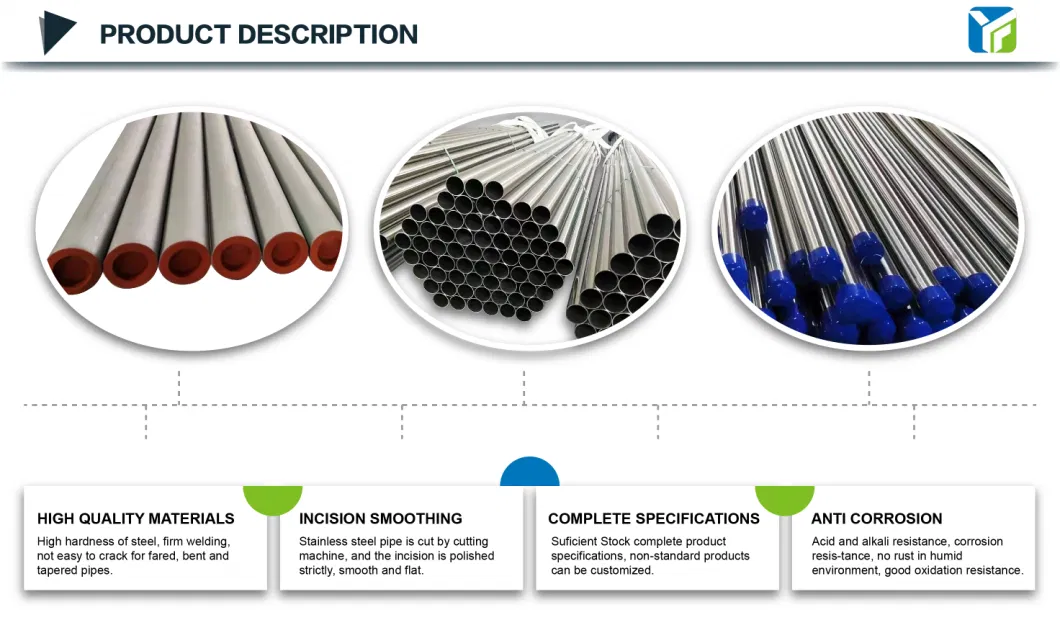 High Pressure Mechanical Parts Pipe Stainless Steel Seamless Round Tube Sanitary Piping Tube