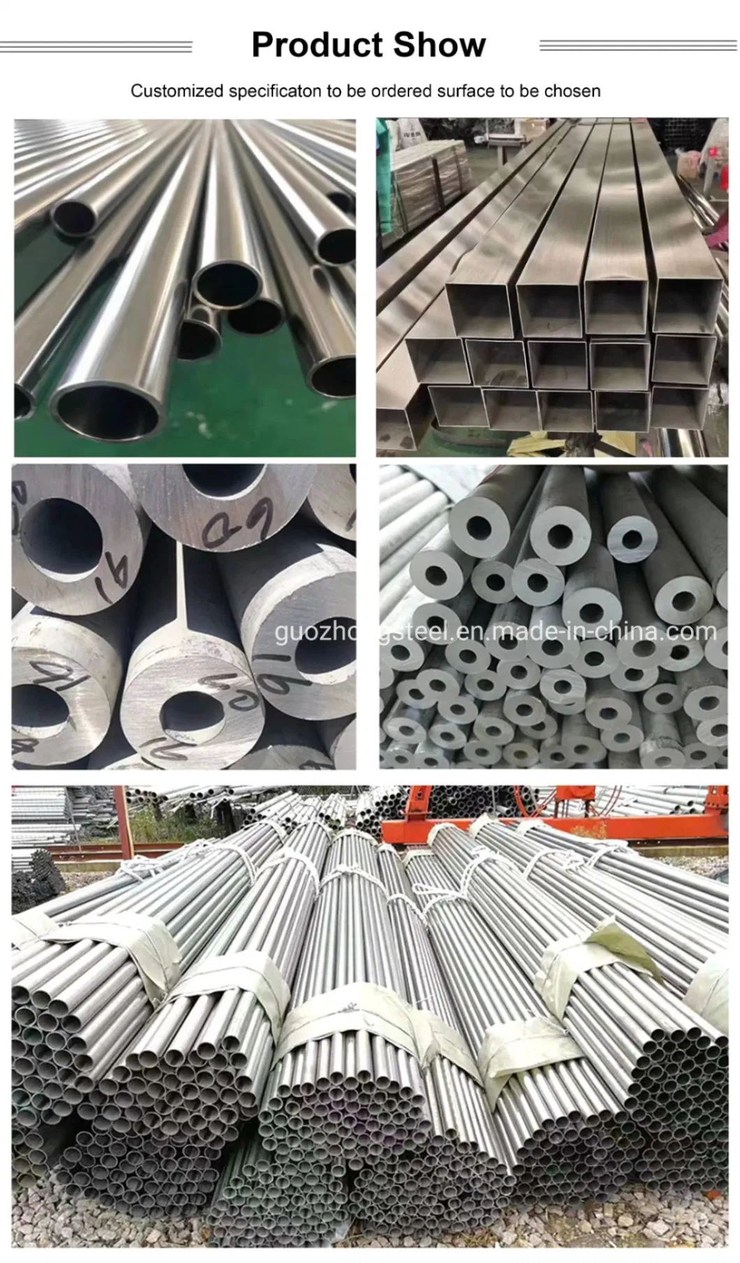 6-18 Inch 316 Ss Stainless Steel Welded Pipe Best Price for Building