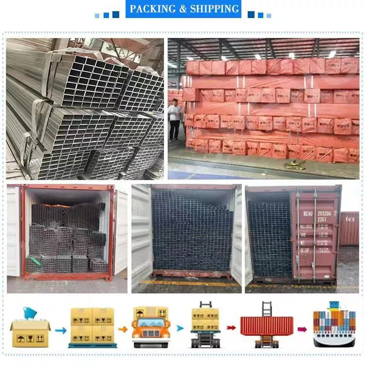 Galvanized 50*30*4 Carbon Steel for 1 Inch Square Steel Tube Pipe