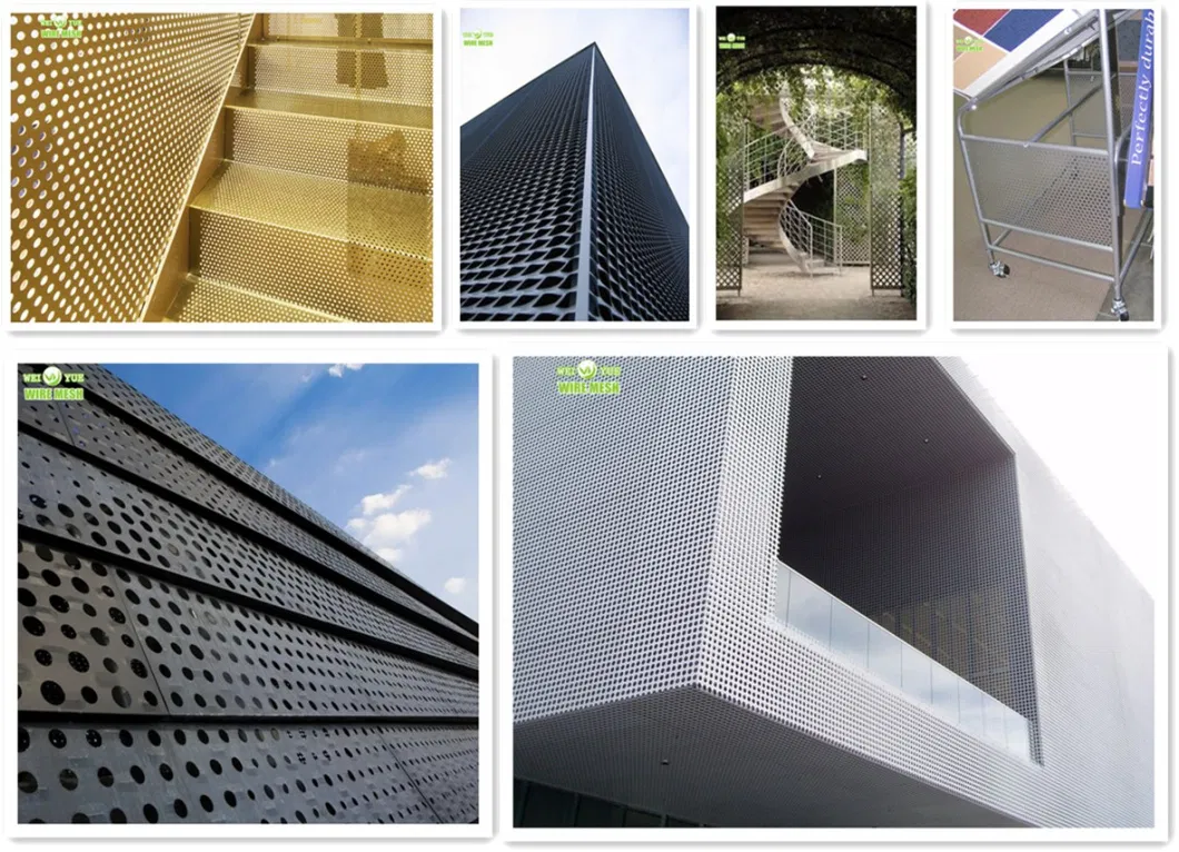 Round Diamond Punch Hole Perforated Metal Mesh/Customized Perforated Metal Mesh Sheet