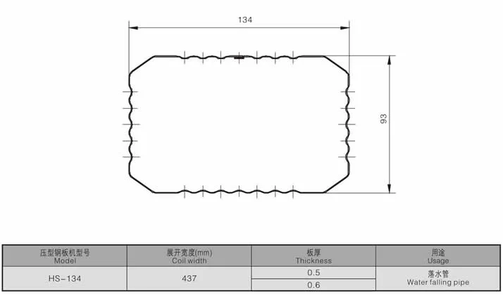 Color Steel Galvanized Round and Square Type Rain DownPipe Making Machine Roll Forming Machine