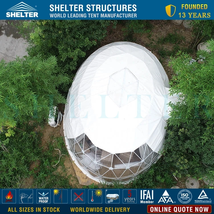 2 People Oval Dome Geodesic Dome Triangles Elliptical Dome for Luxury Campsite