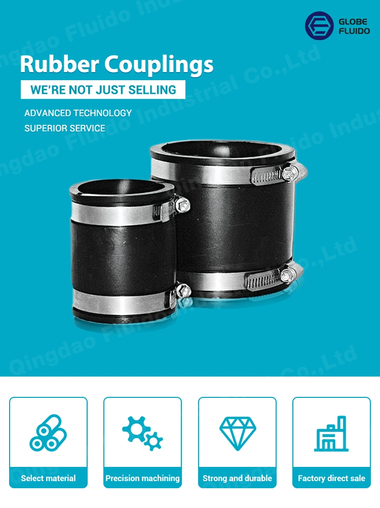 Flexible Rubber Couplings for Pipes Rubber Hose Connector Pipeline