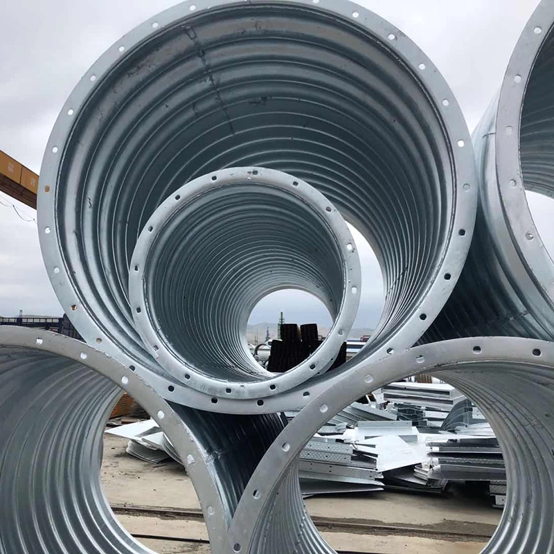 Nestable Semicircular Corrugated Metal Pipe Used in Storm Sewers and Culvert