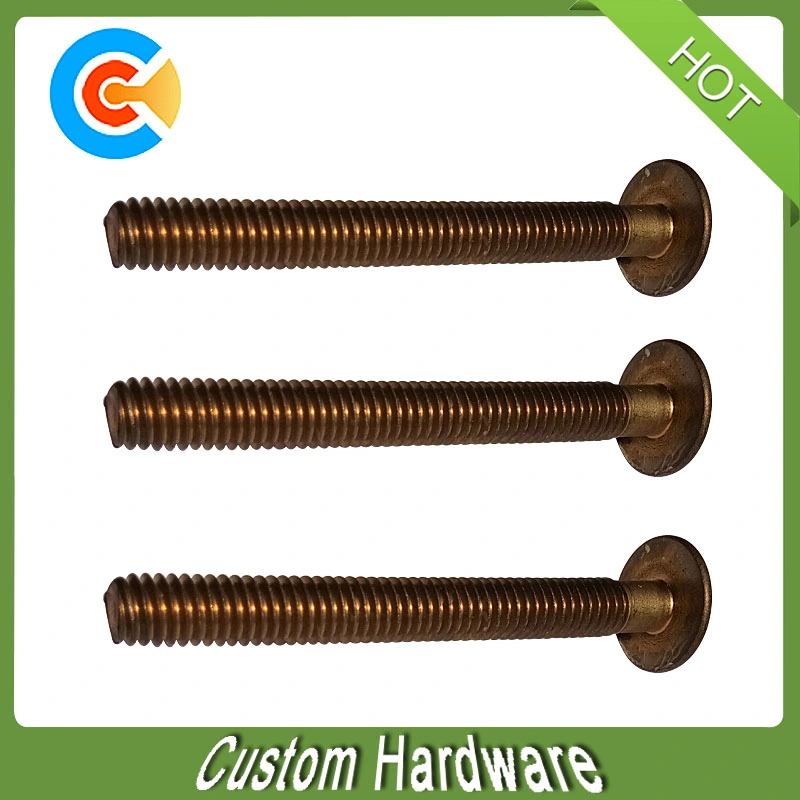 Brass Slotted Cheese Head Machine Screw Customized Round Head Brass