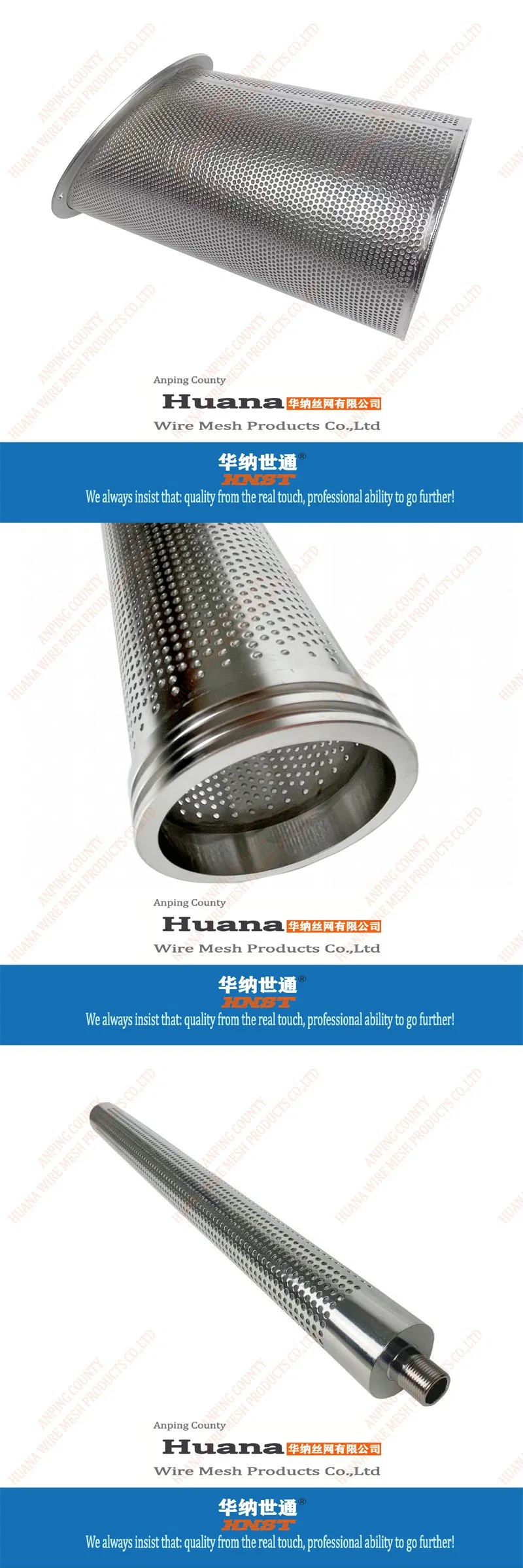 304 Stainless Steel Perforated Filter Tube/Metal Perforated Tube/Perforated Filter Tube