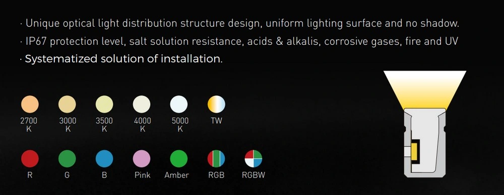 LED Light Neon Strip Commercial Lighting Flexible IP67 Waterproof Cuttable