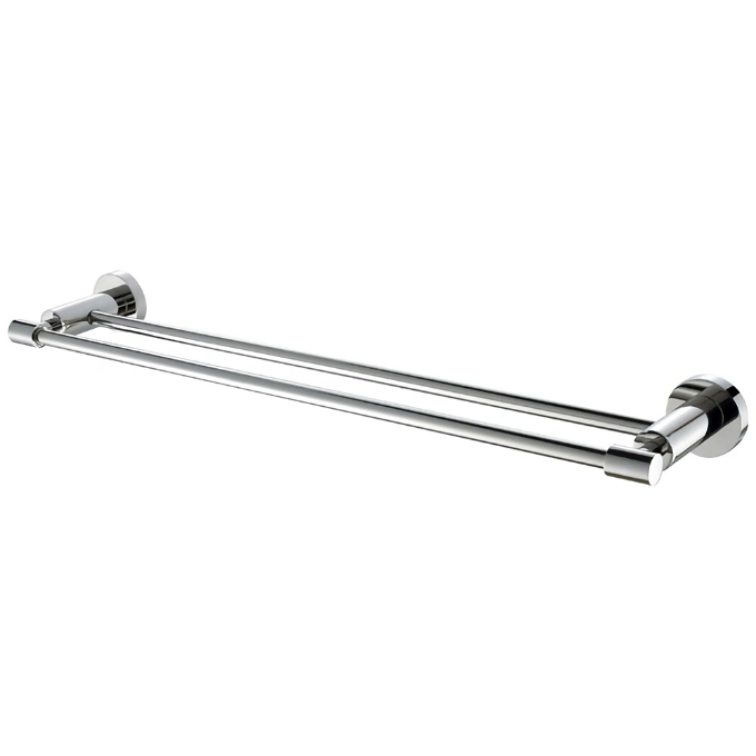 SUS304 Bathroom Accessories Wall Mount Double Towel Bar