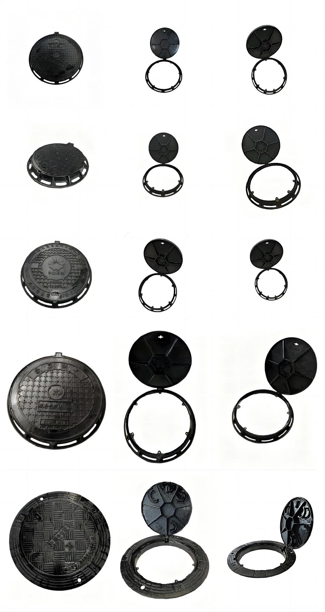 Round Double Manhole Cover with Frame Factory Price