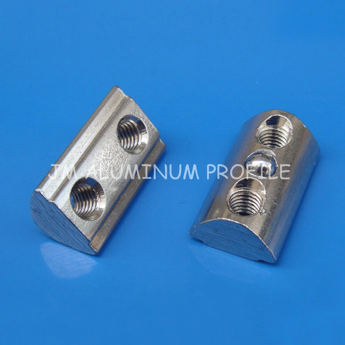 Half Round Nut T Nut / Roll-in T-Slot Nut for Aluminum Profiles