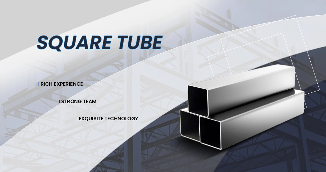 Mild Square Steel Pipe Q235B/Q355b/C/D/E Tube Carbon Square Steel Tube