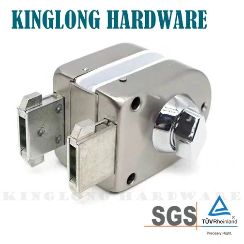 Stainless Steel Commercial Durable Metal Chrome 10 mm -12 mm Glass Door Anti-Theft Security Lock