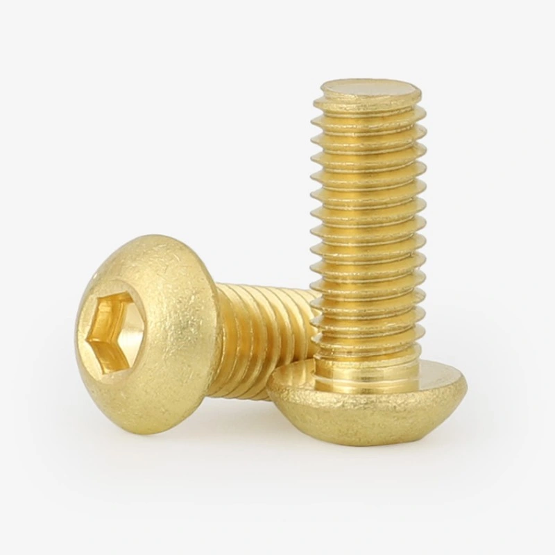 Brass Half Round Head Socket Head Cap Screw Customization of Non-Standard Copper Screws