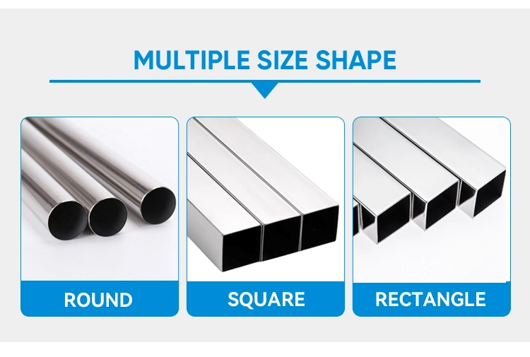 ERW E355 A178 60 Od Structural ERW Round Pipe 304 Stainless Steel Tube with Mirrored