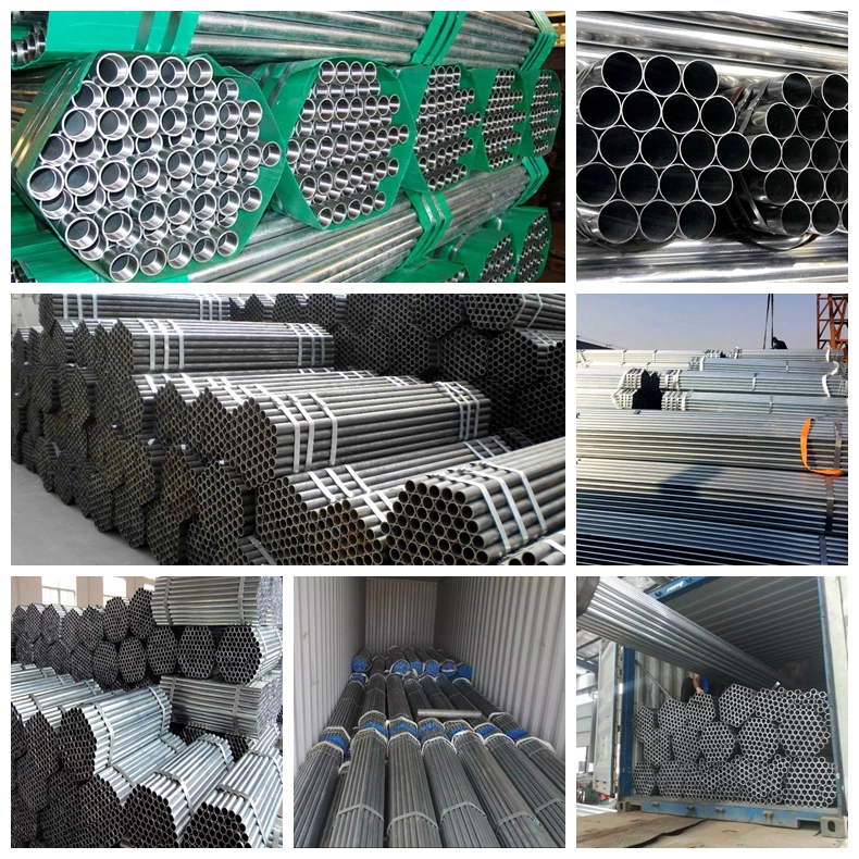 China Wholesale Round Galvanized Steel Pipe Zinc Coated Pipe Low Price