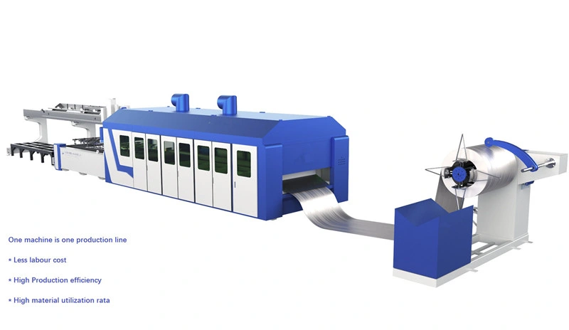 Metal Plate +Round/Square Tube Exchange Table Fiber Laser Cutting Machine for Steel Aluminum