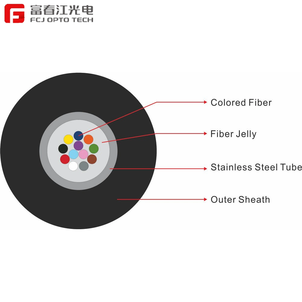 Fcj Opto Tech Stainless Steel Tube Optical Cable Stainless Steel Round Cable