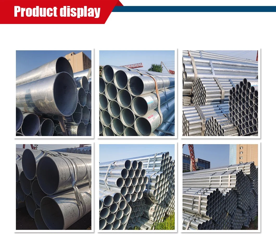 Q235 BS1387 Electrical Metallic Tubing Round Galvanized Steel Pipe