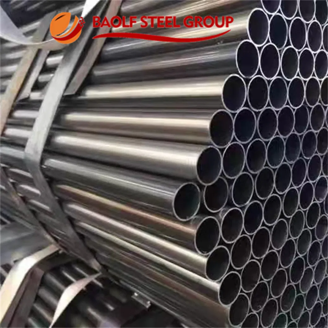 Black Round Pipe Round Hollow Section Oiled Pipes Supplied by 11-Year-History Manufacturer