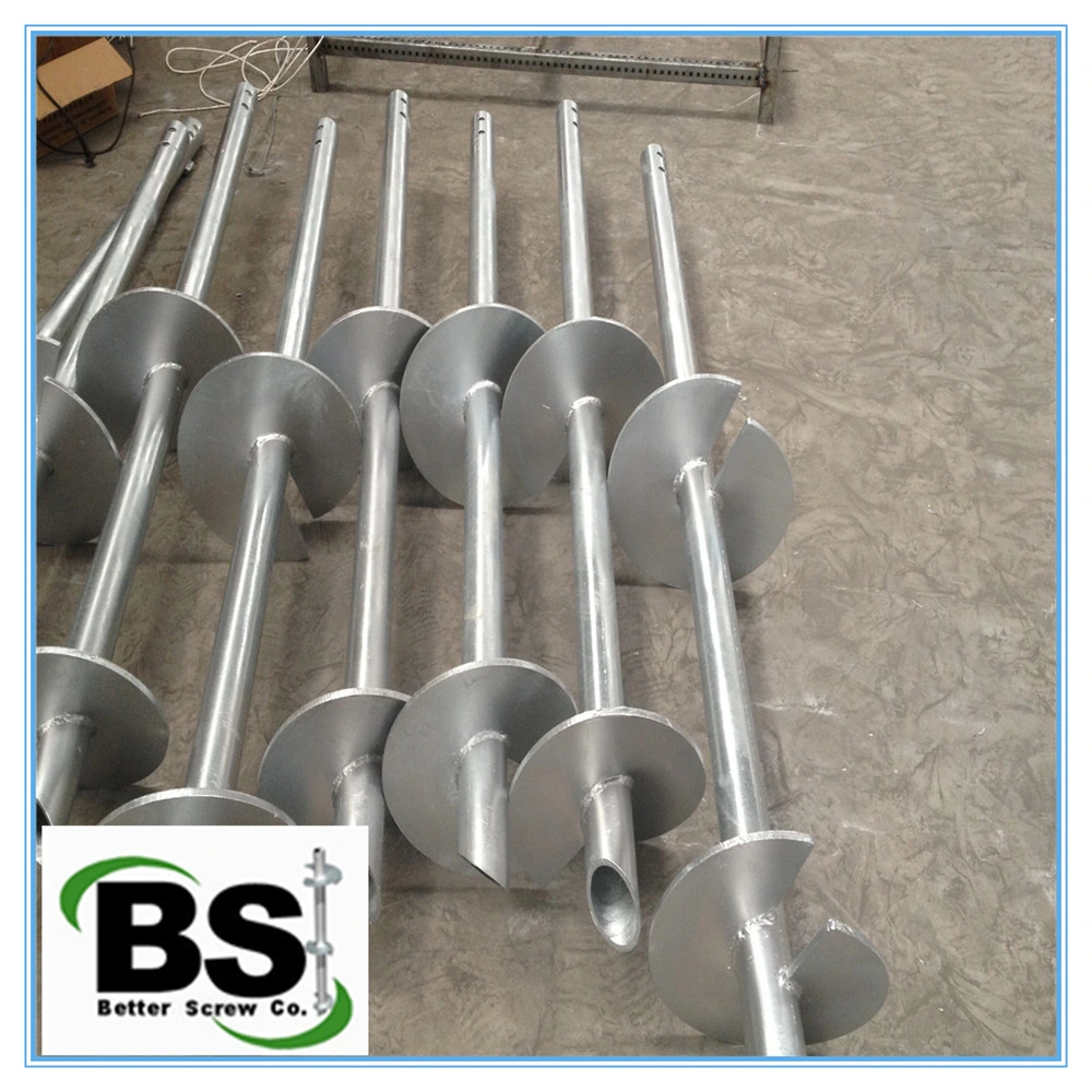 Round Screw Helical Piles for Home Addition Foundation Supporting Structure