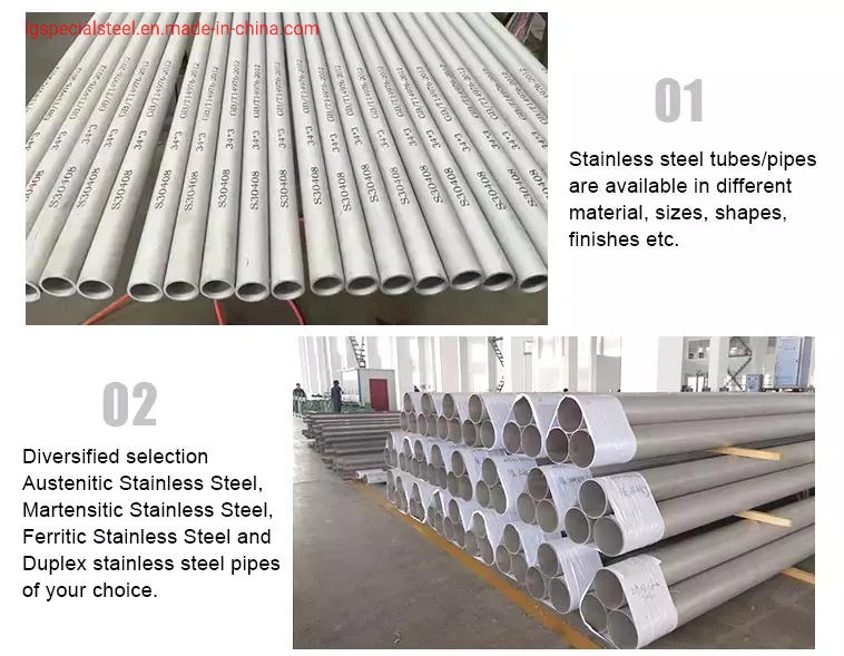 Chinese Manufacturer Liange 2b 201 304 316 Polished Round Stainless Steel Tube/Pipe