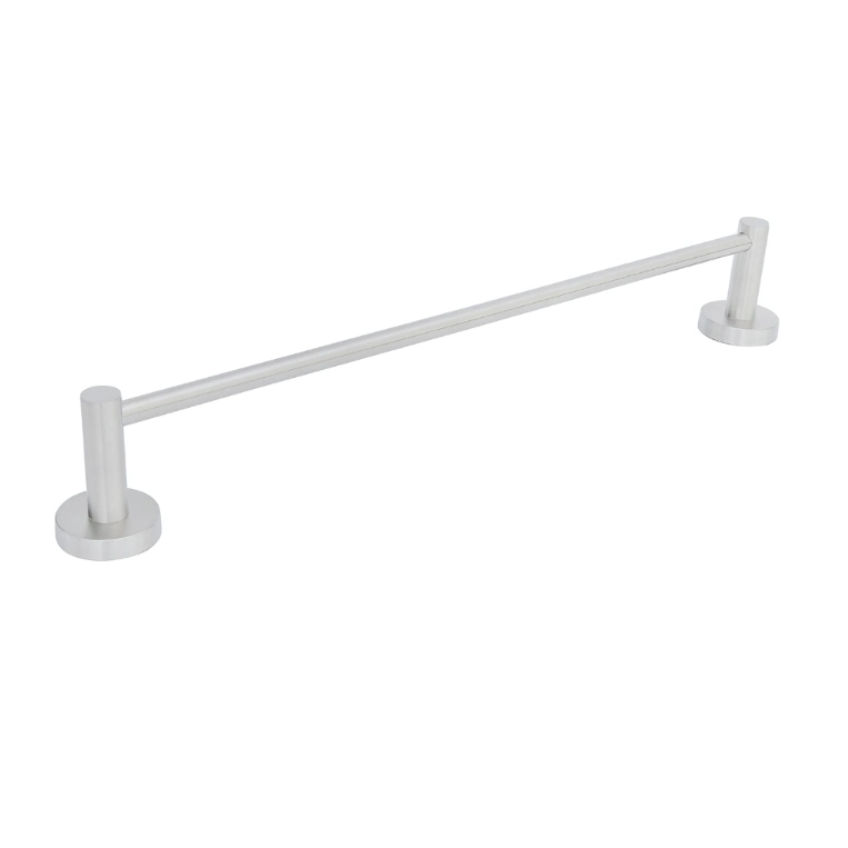 Stainless Steel 304 Little Round Base Single Bar Hotel Towel Rack Bar