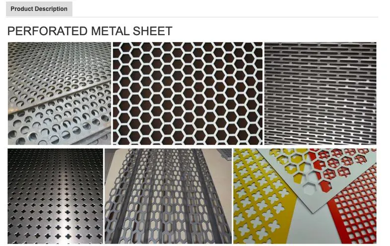 Perforated Punching Round Hole Mesh Perforated Metal Mesh