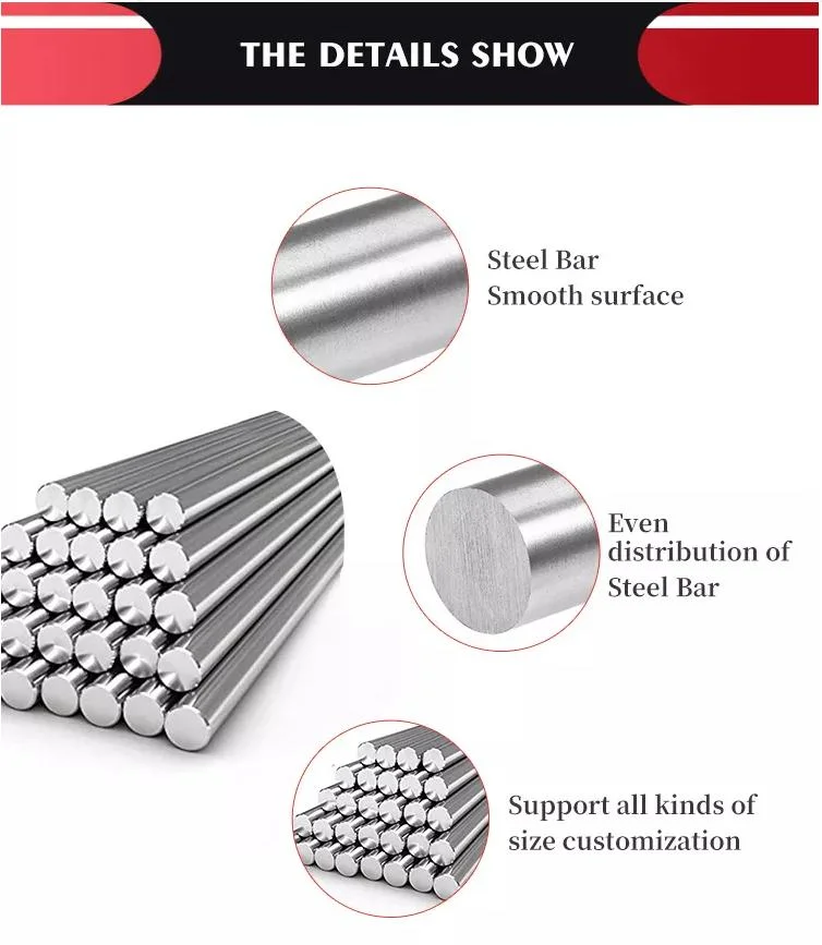 High Quality S45c S55c High Strength Round Steel AISI4140/4130/1045 Hot Rolled Alloy Steel Iron Metal Round Rod Cold Drawn Polished Mild/Carbon Steel Round Bar