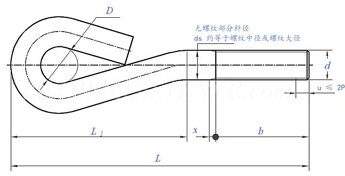 DIN529 Rib Plate Foot Bolts Ground Foot Filaments Ground Foot Bolts Eye Bolt in Concrete Foundations