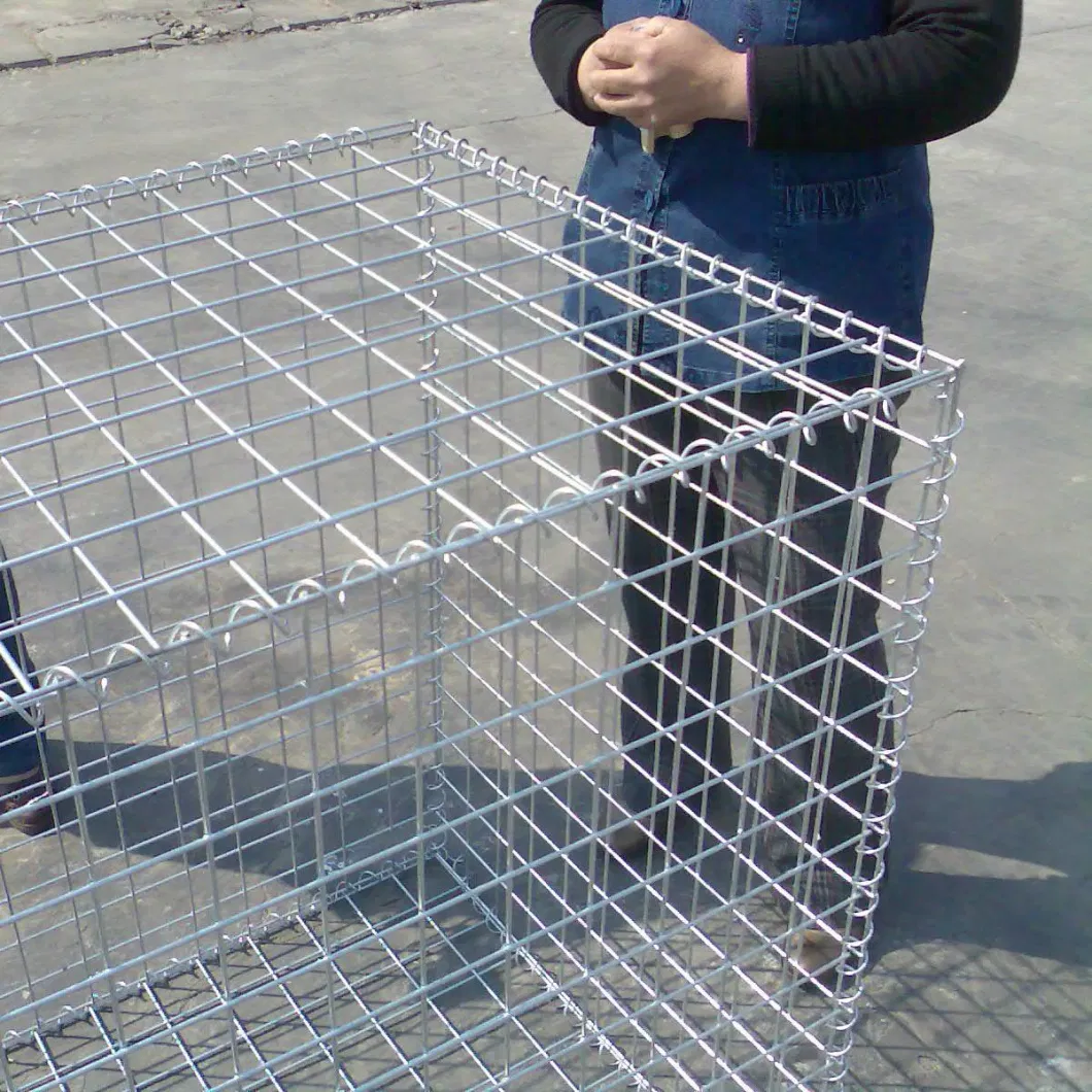 Metal Welded Galvanized Square Hole Welded Gabion Stone Box