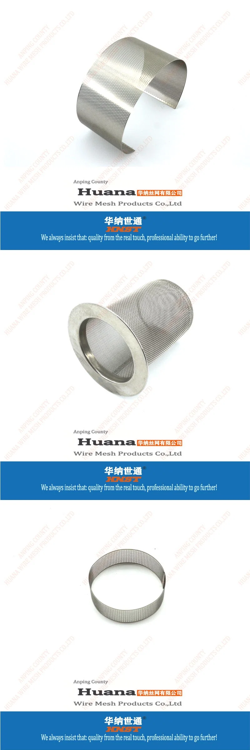 304 316 Stainless Steel 10 20 50 100 200 Micron Wire Mesh Filter Tube