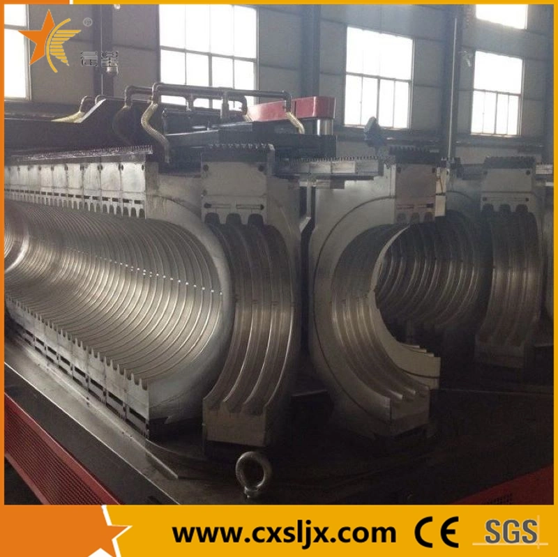 HDPE/PVC Double Wall Corrugated Pipe Extrusion Line Machine, Double Wall Corrugated Hose Making Machine