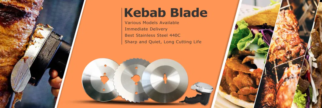 140mm Potis Round Blade Kebab Grill Kebab Blade Doner Slicer Knife